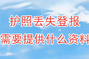 护照丢失登报需要提供什么资料