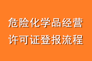 危险化学品经营许可证登报流程